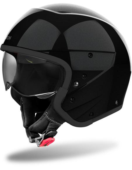 Casco Airoh J110 glitter black Doble Homologación: Estilo y Seguridad