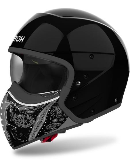 Casco Airoh J110 paisley gloss black Doble Homologación: Estilo y Seguridad