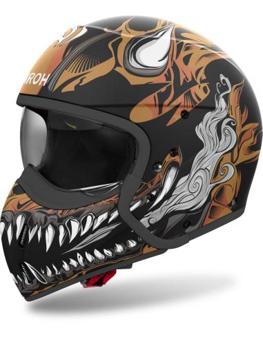 Acquista Casco Airoh J110 Oni Doppia Omologazione 22.06 Jet e Integrale a prezzo scontato