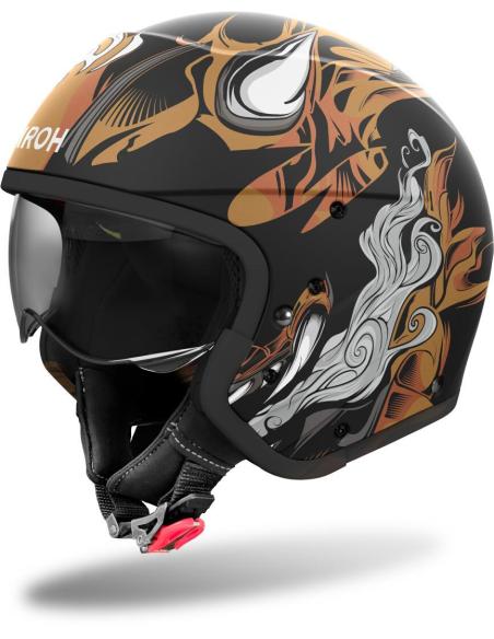 CAPACETE AIROH J110 ONI DUPLA APROVAÇÃO 22.06 JATO E INTEGRAL