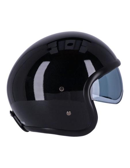 ROEG SUNDOWN GLOSS BLACK JET HELMET WITH VISOR