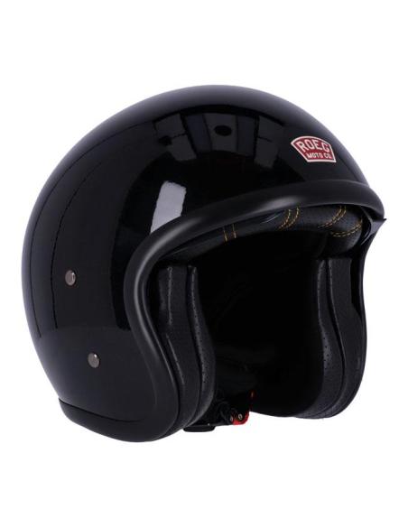 ROEG SUNDOWN GLOSS BLACK JET HELMET WITH VISOR