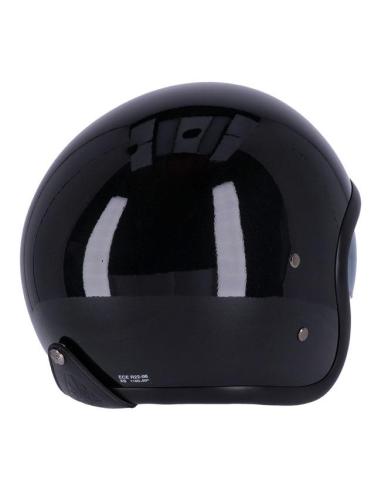 CAPACETE ROEG SUNDOWN GLOSS PRETO JET COM VISEIRA