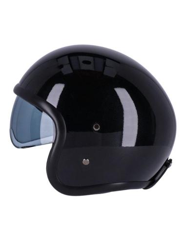 ROEG SUNDOWN GLOSS BLACK JET HELMET WITH VISOR