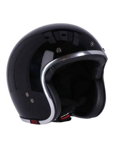 CAPACETE 13-1/2 SKULL BUCKET PRETO BRILHANTE