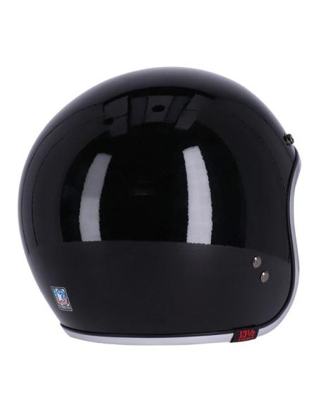 CAPACETE 13-1/2 SKULL BUCKET PRETO BRILHANTE