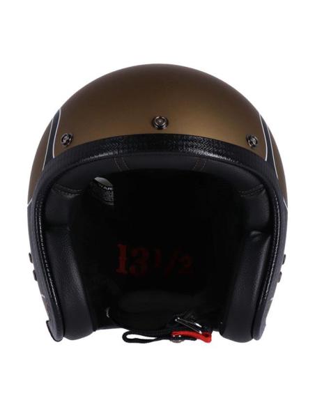Comprar Casco 13-1/2 Skull Bucket Flames Dorado Mate a precio de oferta