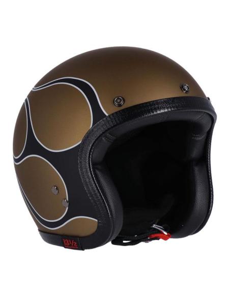 CASQUE 13-1/2 SKULL BUCKET FLAMES OR MAT