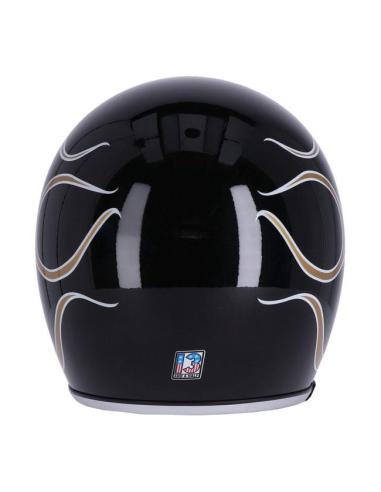 Comprar Casco 13-1/2 Skull Bucket Flames Negro Brillo a precio de oferta