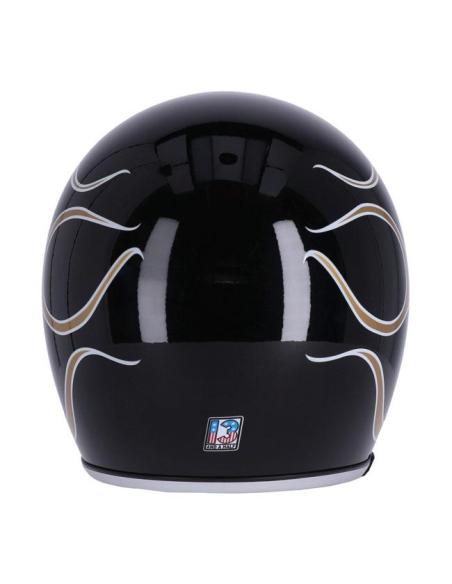 Comprar Casco 13-1/2 Skull Bucket Flames Negro Brillo a precio de oferta