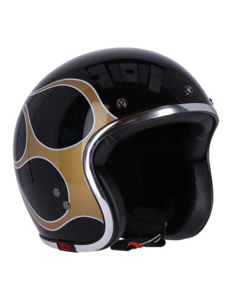 CAPACETE 13-1/2 SKULL BUCKET FLAMES GLOSS BLACK