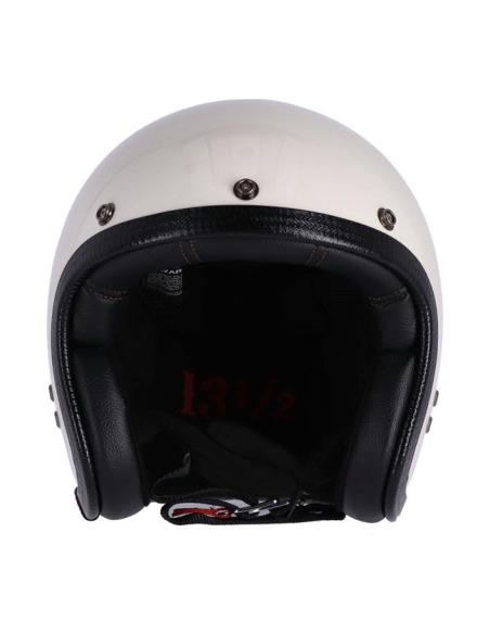 HELMET 13-1/2 SKULL BUCKET VINTAGE WHITE