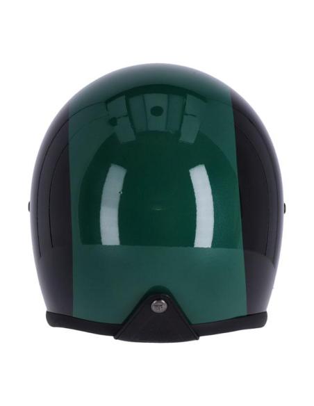 ROEG SUNDOWN GLOSS BLACK AND GREEN JET HELMET WITH VISOR