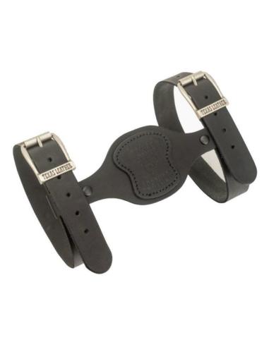 Comprar Soporte De Cuero Negro Para Mantas Texas Leather - Transporte Cómodo Y Seguro a precio de oferta