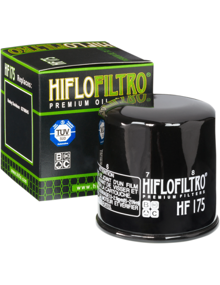 FILTRE A HUILE NOIR HF 175 HARLEY