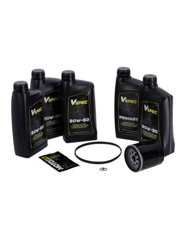 PACOTE DE SERVIÇO MCS COM FILTRO PRETO PARA HD 06-17 DYNA E 07-17 SOFTAIL