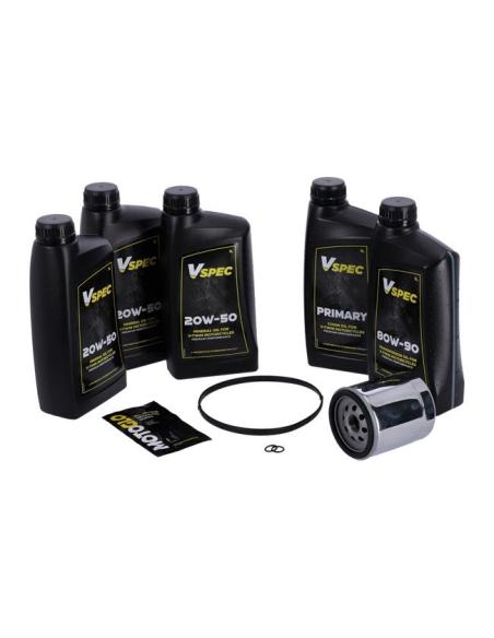 PACOTE DE SERVIÇO MCS COM FILTRO CROMO PARA HD 06-17 DYNA E 07-17 SOFTAIL