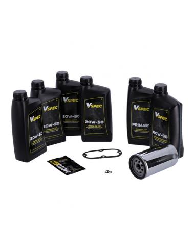 MCS SERVICE PACK WITH CHROME FILTER FOR HD DYNA 91-98