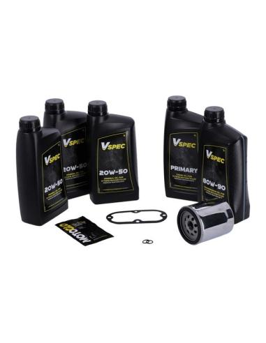 PACK SERVICE MCS AVEC FILTRE CROME POUR HD 99-05 DYNA ET 99-06 SOFTAIL