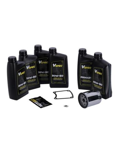 PACK SERVICE MCS AVEC FILTRE CROME POUR HD 86-98 TOURING/FLT