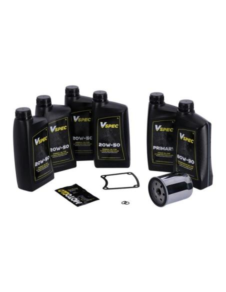 PACOTE DE SERVIÇO MCS COM FILTRO CROMO PARA HD 86-98 TOURING/FLT