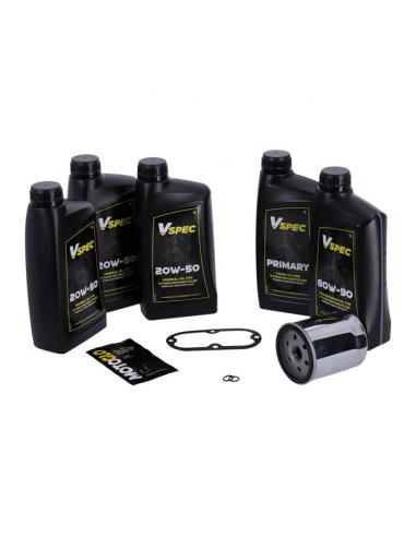 MCS SERVICE PACK WITH CHROME FILTER FOR 84-98 HD SOFTAIL