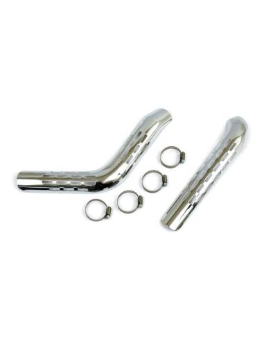 PERFORATED HEAT SHIELDS HD BT EXHAUSTS 84-99 SOFTAIL / 84-94 FXR