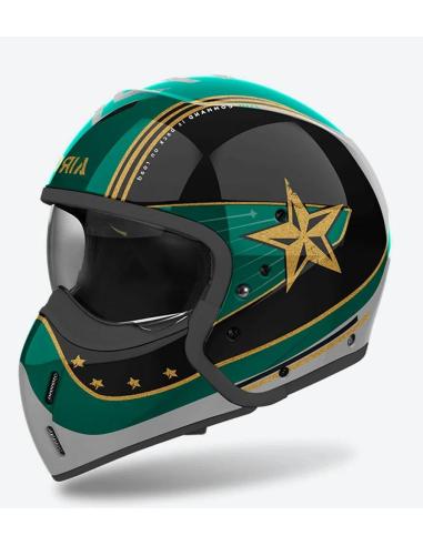 Acquista Casco Airoh J110 Command Mint Green Doppia Omologazione 22.06 Jet e Integrale a prezzo scontato