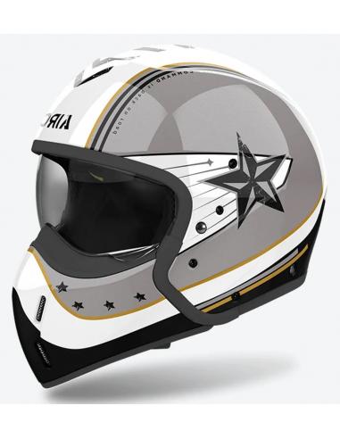 AIROH J110 HELMET COMMAND GOLD GLITTER DOUBLE APPROVAL 22.06 JET AND INTEGRAL