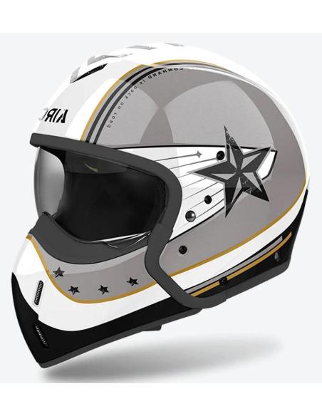 Comprar Casco Airoh J110 Command Gold Glitter Doble Homologacion 22.06 Jet Y Integral a precio de oferta