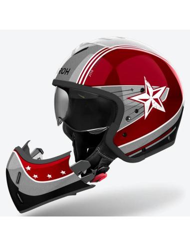 Comprar Casco Airoh J110 Command Burgundy Gloss Doble Homologacion 22.06 Jet Y Integral a precio de oferta