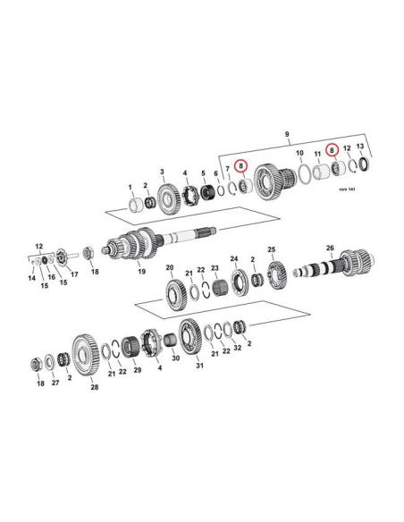Comprar Rodamiento De Agujas Para Transmisión Harley Davidson Ref Oem 8042A a precio de oferta