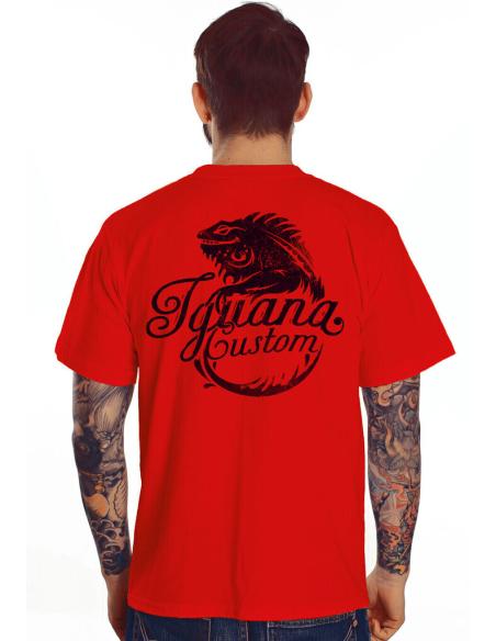 T-SHIRT RED "LOGO" IGUANA CUSTOM COLLECTION