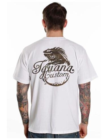 CAMISETA BRANCA DE MANGA CURTA "LOGO OXIDO" IGUANA CUSTOM COLLECTIO