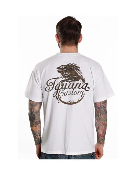 T-SHIRT BLANC À MANCHES COURTES "LOGO OXIDO" IGUANA CUSTOM COLLECTIO