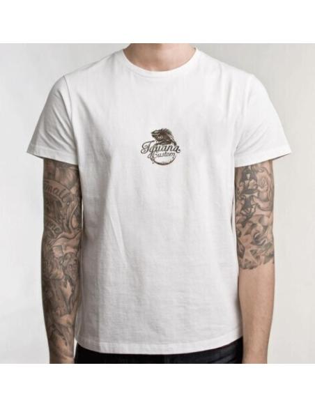CAMISETA BRANCA DE MANGA CURTA "LOGO OXIDO" IGUANA CUSTOM COLLECTIO