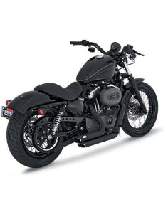 SHORTSHOTS D'ÉCHAPPEMENT NOIR POUR SPORTSTER 2004 À 2013