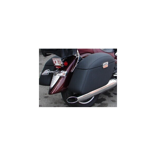 "JUMBO STRONG" HARD SADDLEBAGS EASILY FIT ON MOST CRUISERS