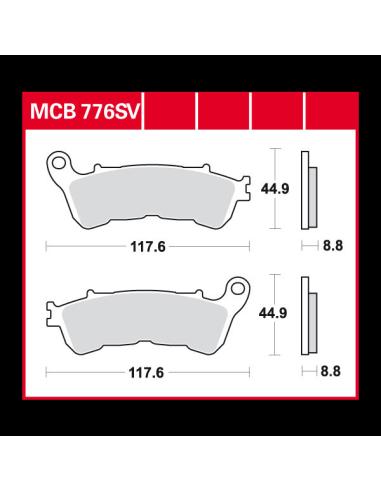 LES PLAQUETTES DE FREIN AVANT S'EFFRITENT. MCB776SV XL 883/1200 2014