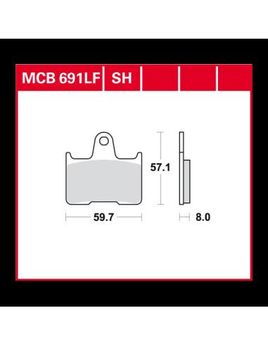 Comprar Pastillas De Freno Trasera Sinterizada Mcb691Sh Xl883/1200 2014 a precio de oferta
