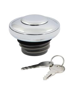 "CHROMED" LOCKABLE GAS CAPS 2