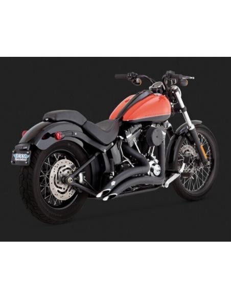 Comprar Escapes Big Radius Negros Softail Fxs/Flst 2012-2017 a precio de oferta