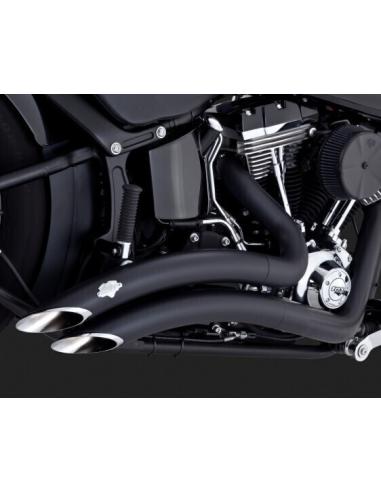 Comprar Escapes Big Radius Negros Softail Fxs/Flst 2012-2017 a precio de oferta