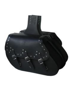 ALFORJAS DE COURO IKARO CLÁSSICAS COM TACHAS
