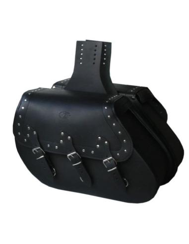 Comprar Alforjas De Cuero Ikaro Clásicas Con Tachuelas a precio de oferta