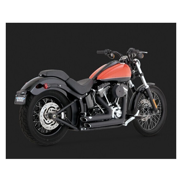 SHORTSHOTS STAGERED BLACK FOR SOFTAIL 2012 A 2017