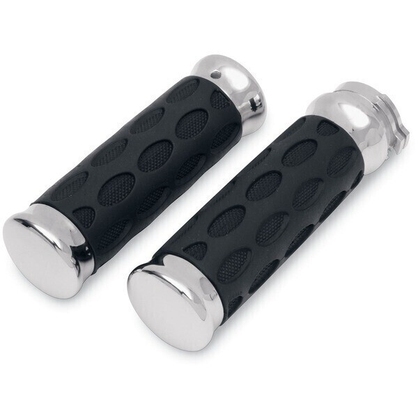 HOTOP DESIGNS OVAL CHROME PLATED HOTOP GRIPS FOR HARLEY