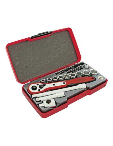 Comprar Kit Carraca 3/8 Con Vasos En Metrica a precio de oferta
