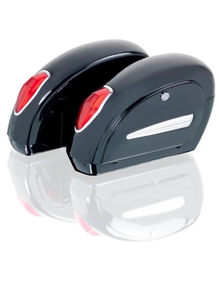 RIGID SADDLEBAGS "MINI TOURING" GLOSS BLACK