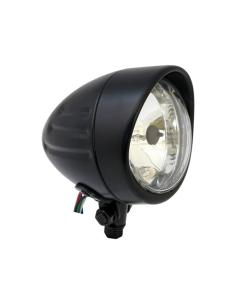 FAROL CENTRAL RANHURADO PRETO 4 POLEGADAS APROVADO
